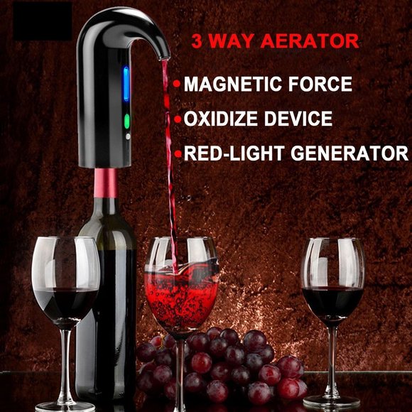 Wine Aerator Electric Wine Decanter One Touch Spout Pourer and wine preserver - Picture 5 of 11